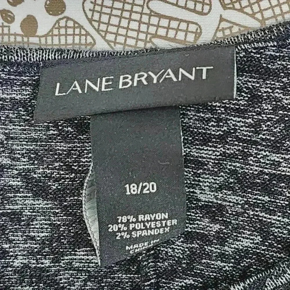 Lane Bryant Scoop neck Batwing Asymmetrical Knit Blouse 18/20 378C - Picture 5 of 7